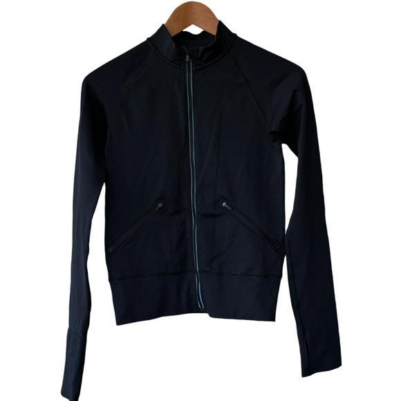 Lululemon Open Stride Run Bomber Jacket in Black size 6 - Picture 2 of 8